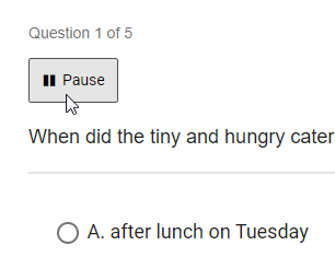 the Pause button