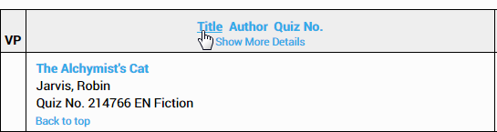 the Title link