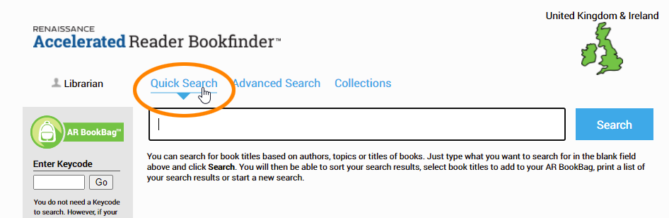 Quick Search In Accelerated Reader Bookfinder – Accelerated Reader UK