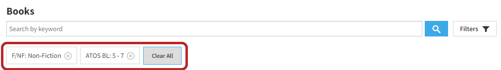 an example of applied filters