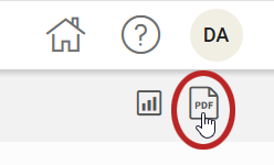 the PDF icon