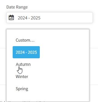 an example of the marking periods
